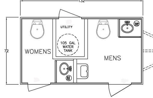 PoshPottyRentalsModelFloorPlan-TwoStallCellarSeries2021